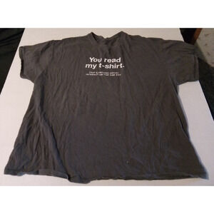 Vintage ThinkGeek You read my t-shirt Graphic T-Shirt XXL Quote sarcastic ironic